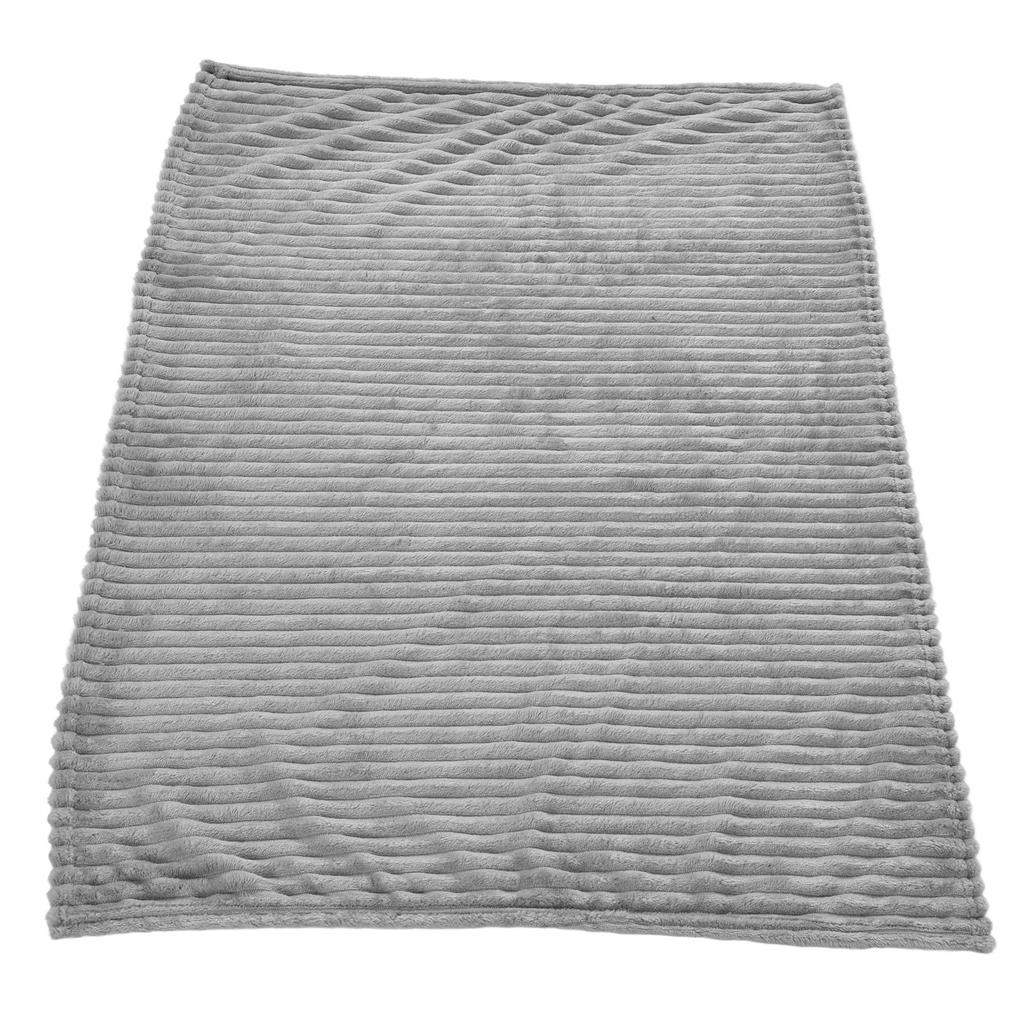 Flanell Überwurfdecke Plüschig Flauschig Leicht Atmungsaktiv Feine Verarbeitung Stilvoll Schlicht Weich