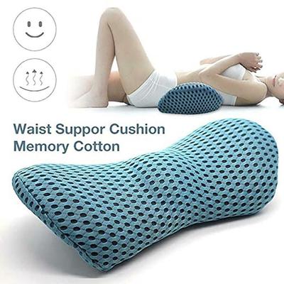 (SU)Lumbar Back Memory Foam  Support Back Cushion Home Office Car Seat
