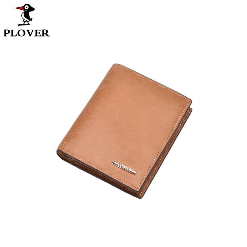 PLOVER Men s Genuine Leather Short Wallet Card Holder