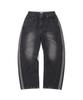 1993STUDIO Track Balloon Denim Pants_Black