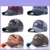 Vintage Embroidered Raw-brims Baseball Cap For Unisex
