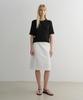 Ia Cotton Line Skirt (White)