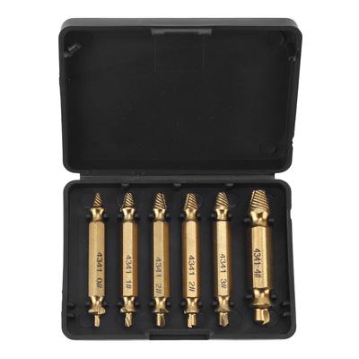 Damaged Screw Extractor Set Broken Stripped Remover Screws Removal Tool HSS Nuts Bolts Drill Bit Tools Ti Plated