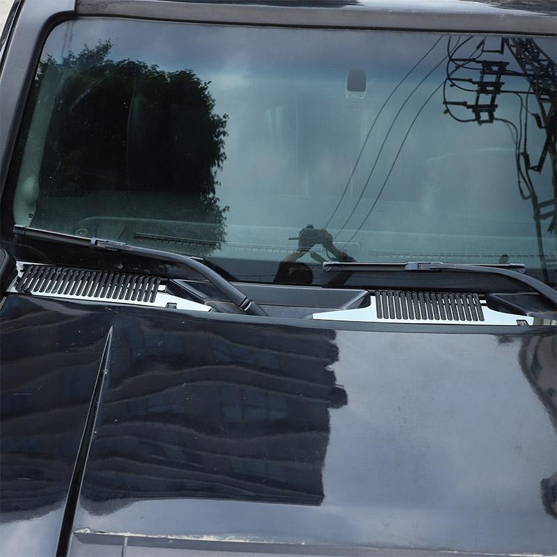 For Hummer H3 2005-2009 Stainless Steel Car Hood Air Outlet Decorative Mesh Cover Sticker External Modified Auto Accessories