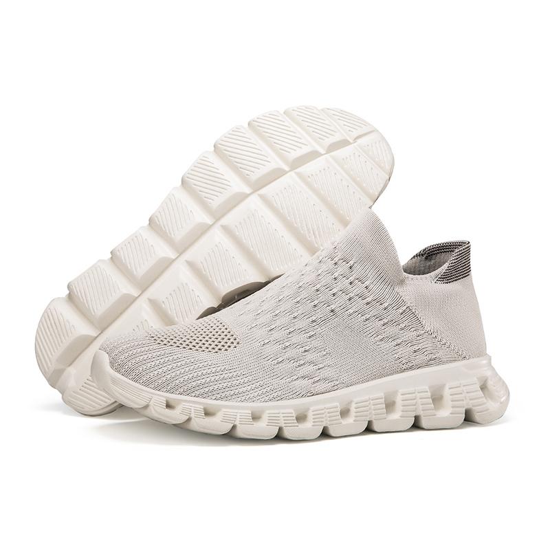 New Couple Mesh Shoes Summer Breathable Ultra Soft Casual Shoes Anti Slip Shock-absorbing Fashion Outdoor Fitness Walking Shoes