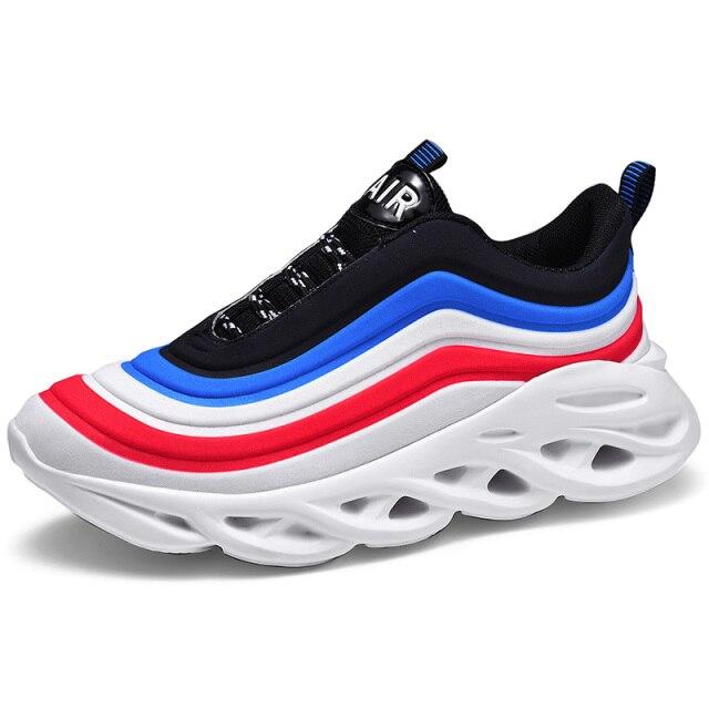 Mens Running Shoes Lightweight Blade Sport Shoes Shockproof Breathable Male Sports Height Increase Platform Walking Gym Shoes