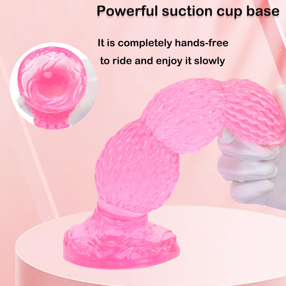 Huge Butt Plug Soft Dildo With Suction Cup Female Masturbator G-Spot Clit Massager Vaginal Stimulator Anal Plug Erotic Sex Toys