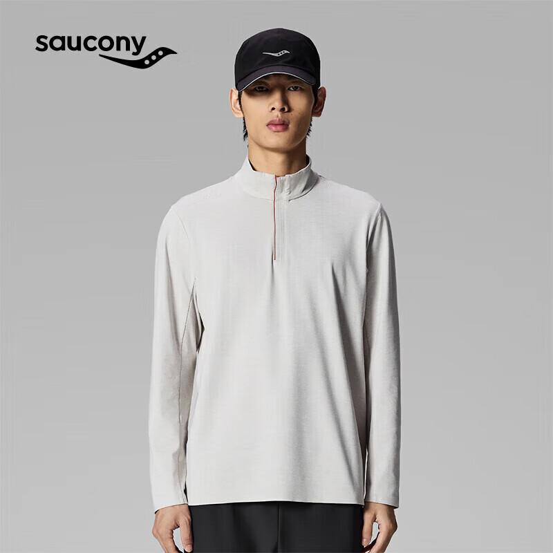 

Saucony Men s Half-Zip Long-Sleeve Running Top M