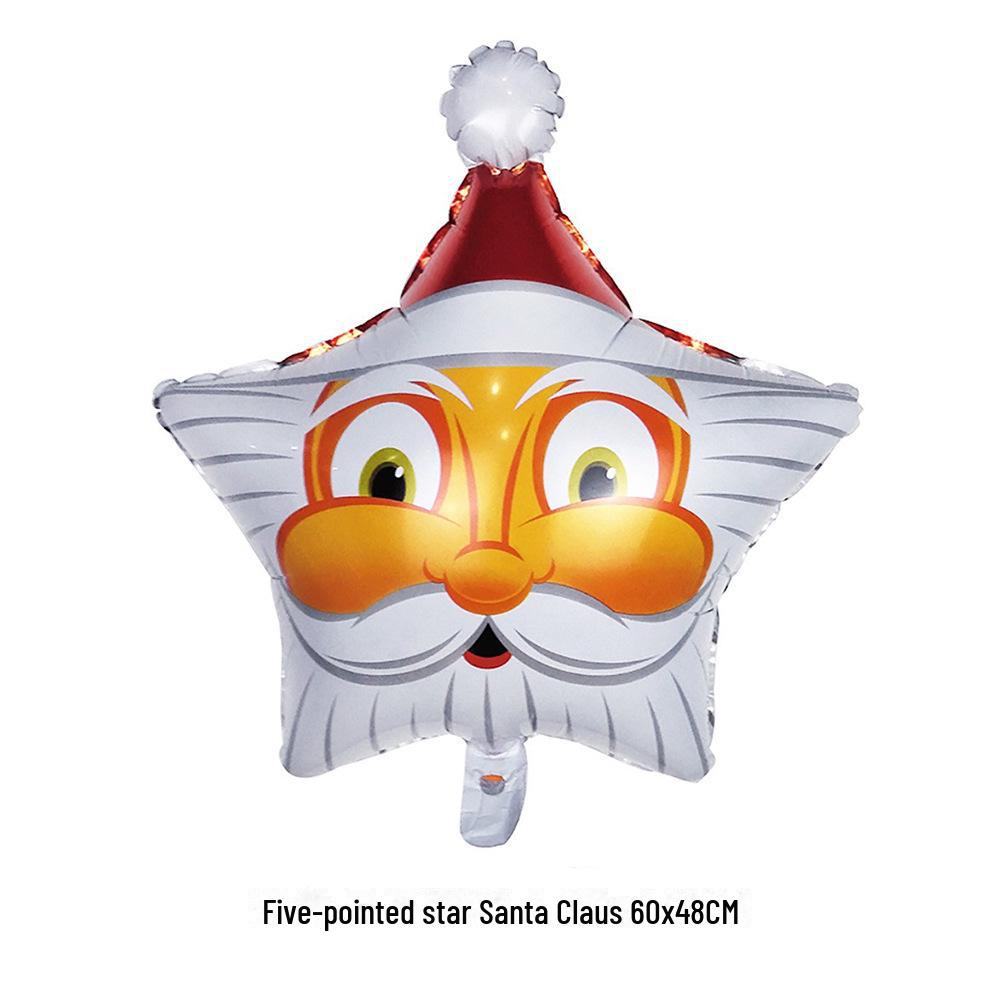 Christmas Tree Snowflake Aluminum Film Balloons for Party Decoration