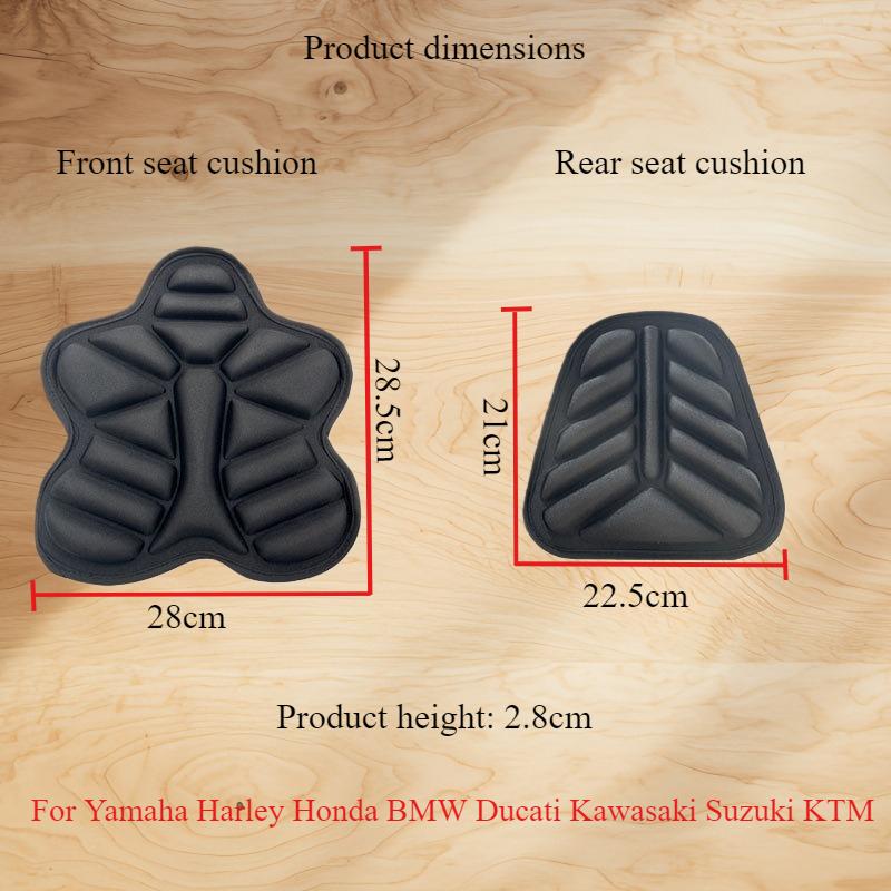 Motorcycle shock-absorbing breathable seat cushion 3D double seat cushion for Yamaha Harley Honda BMW Ducati Kawasaki Suzuki KTM
