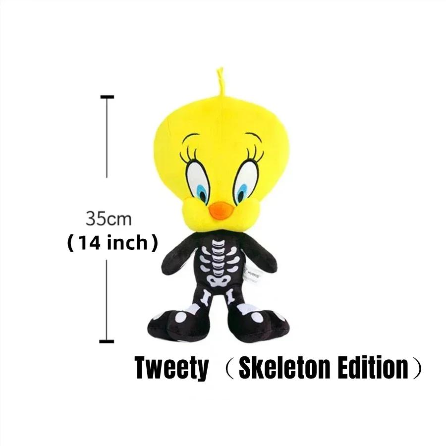 Halloween Gift Skeleton Tweety Plush Looney Tunes Daffy Stuffed Animal Doll Toy Plushie Gift Set For Kids