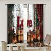 2pc,  Happy Valentine's Day Drapes Happy Valentines Day Machine Washable Fabric,Without Electricity Versatile Suitable for