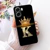 For OPPO A6X A6 A6T Pro 4G 5G Fashion Crown Letter Phone Case For Oppo A6x A 6 A6T Pro 4G Soft Silicone TPU Cases