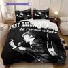 Johnny Hallyday Music Album bedding, duvet cover, pillowcase, home decoration, birthday gift (1 * duvet cover+2 * pillowcase, coreless)