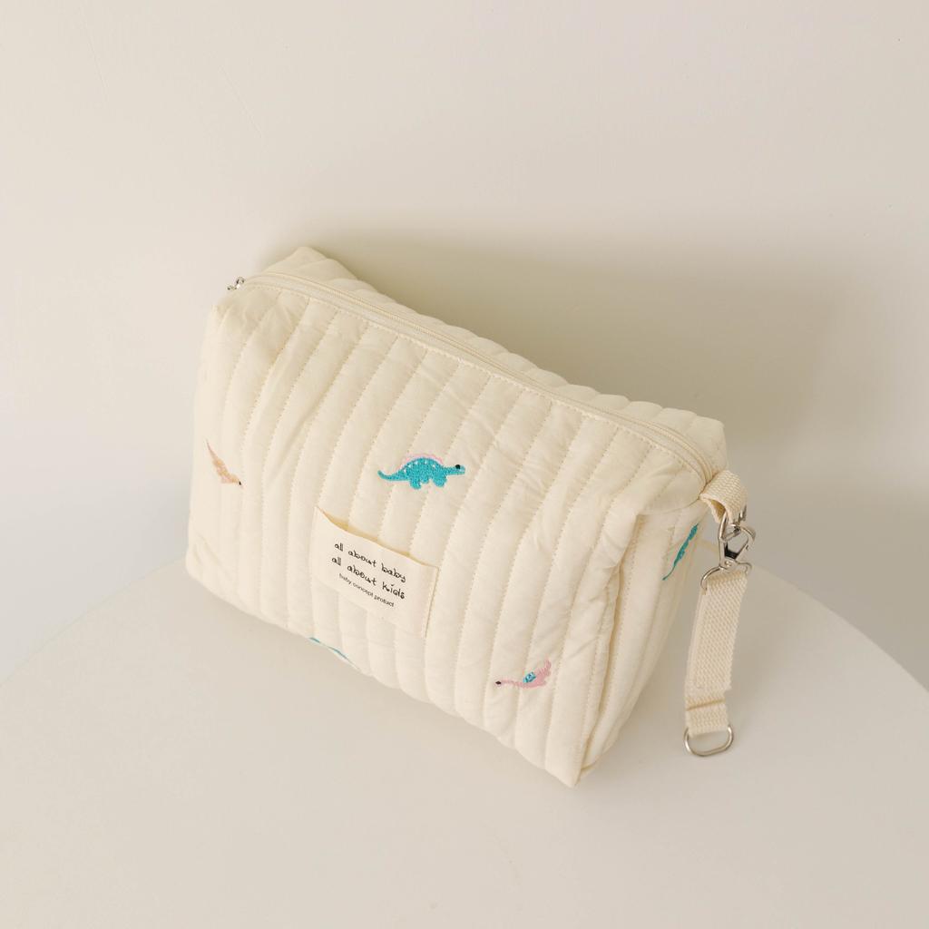 Ins Baumwolle Wickeltasche für Kinderwagen Hängetasche Babyartikel Windel Caddy Organizer Mama Tasche Reißverschluss Niedliche Frauen Make-Up Taschen Kinder