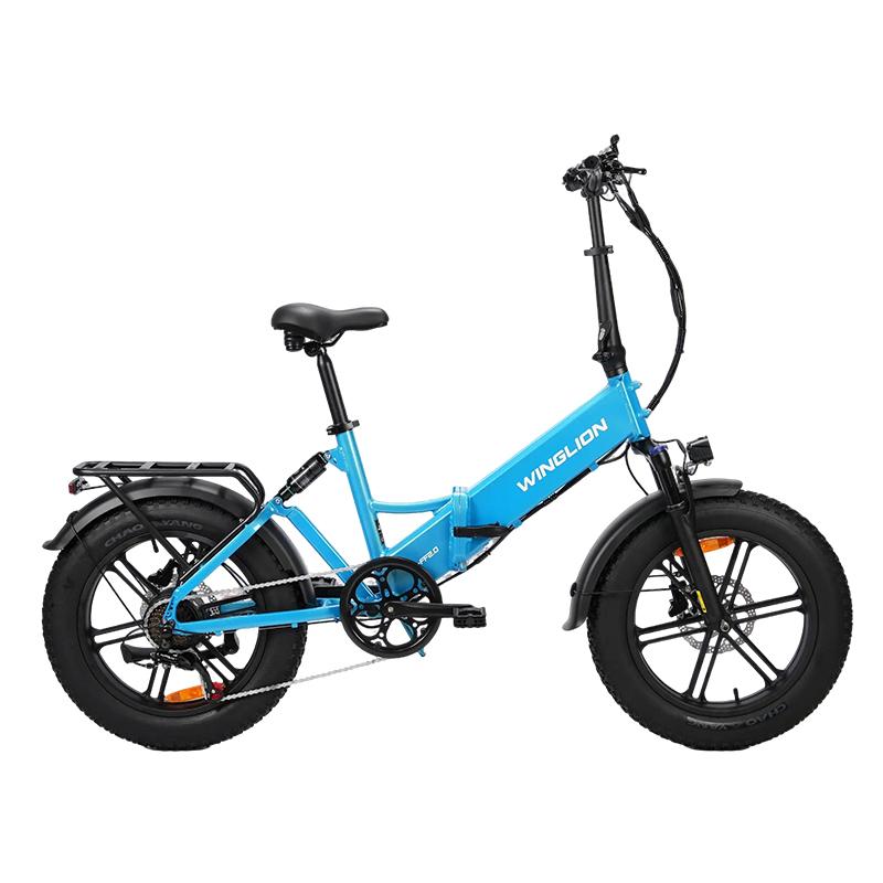 Skládací elektrické kolo PULUMA ebike-FF2.0.48 V 15AH, Dvouprvkové odpružení vidlice, 20*4.0 široké pneumatiky, Dojezd 80 km s asistencí, Městské elektrické kolo pro dojíždění