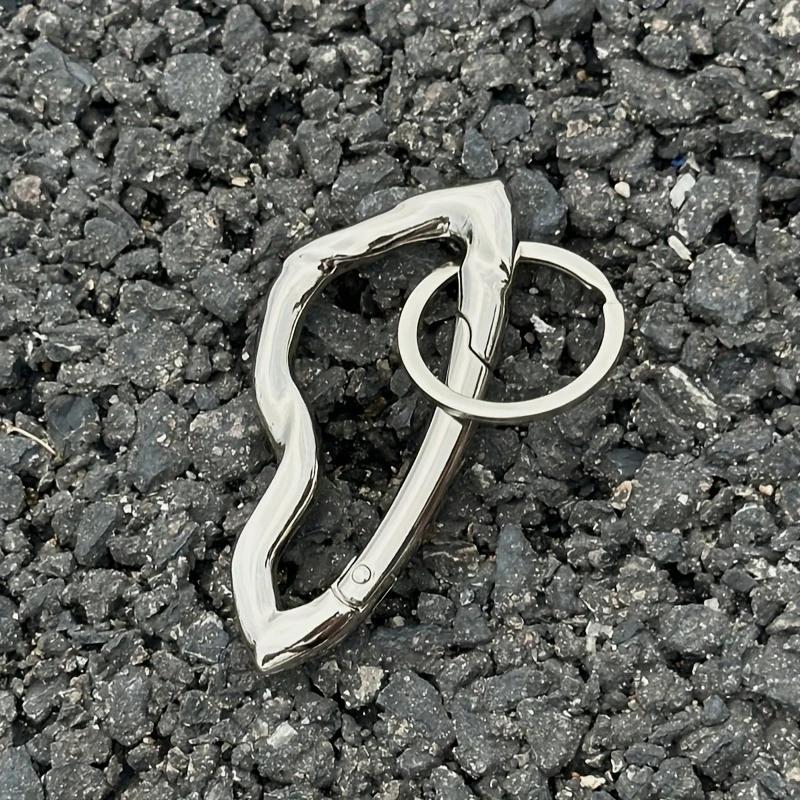 1PCS Zinc Alloy Mountaineering Belt Buckle Metal Essential Belt Icon Carabiner Waist Hanging Keychain Women Men Bag Pendant