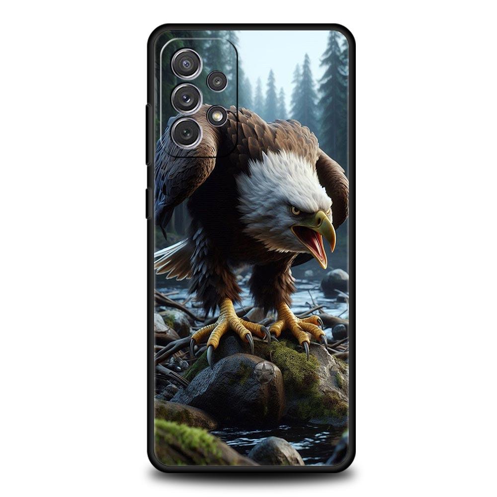 Eagle Phone Case For Samsung Galaxy A17 A07 A55 A35 A25 A15 A05s A33 5G A31 A23 A21s A13 A41 A73 A53 A51 A71 A03s S10 Plus Cover