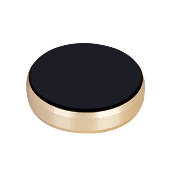 

Универсальный креативный круглый автомобильный магнитный держатель для телефона с вентиляционным отверстием, кронштейн-подставка золотистый