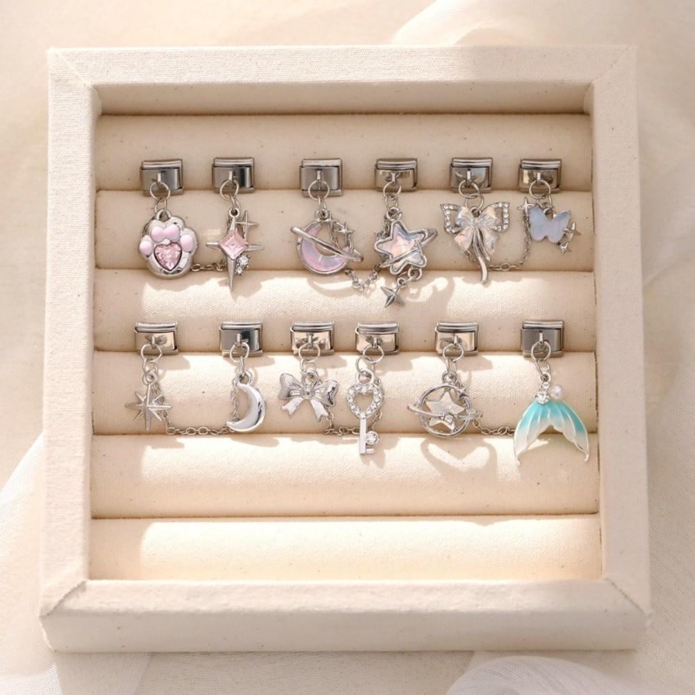 Double Chain Bracelet Charms Stainless Steel Fit 9mm Bracelet Charm Bracelet Link Spliceable DIY Making Charm Italian Links