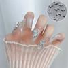 10Pcs Cute Bear Bow  For Nails Heart Shaped  3D Nail Art Charms Diy Manicure Decoration