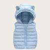 Children's Hooded Vest with Ears - Lightweight Cotton Jacket for Boys & Girls, Baby Outerwear Gilet