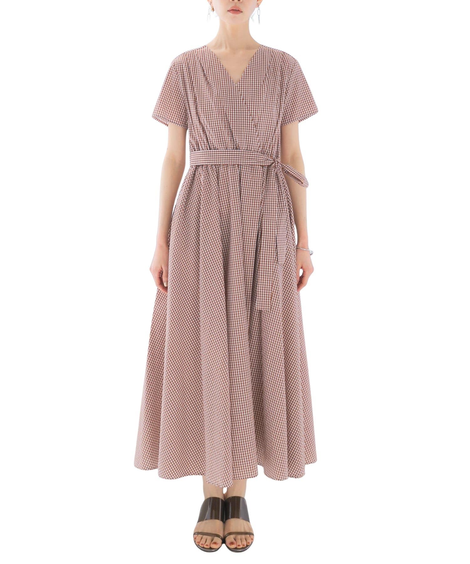 

Платье Research Gingham FREE [Urban Rosso], Платье запашное, Женское, RAA5-26K508, КОРИЧНЕВЫЙ,