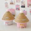 1Pc With Lid Practical Grass Weaving Delicate Desktop Storage Fashion Bow Storage Box Cotton Thread