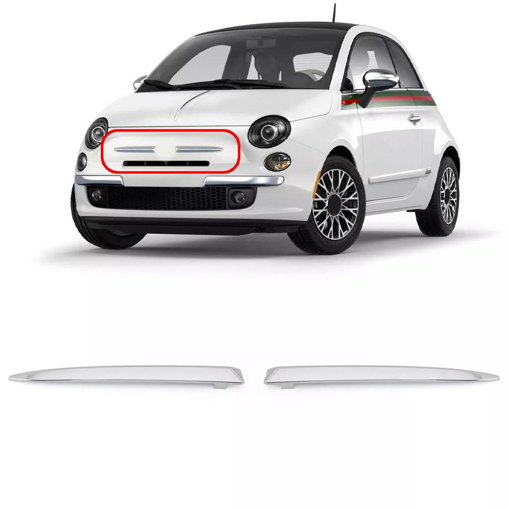 Rüsten Sie Ihr Fahrzeug einfach mit einer Chrom-Frontstoßstangenleiste für Fiat auf