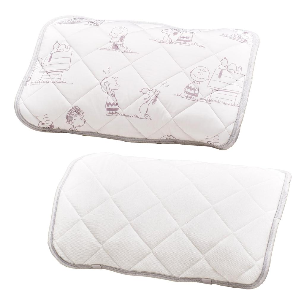 Nishikawa Snoopy Reversible Cooling Pillow Pad 63X43cm Washable Cute for Adults Simple Cool Material Gray CM75203603 PN5601BD Happiness