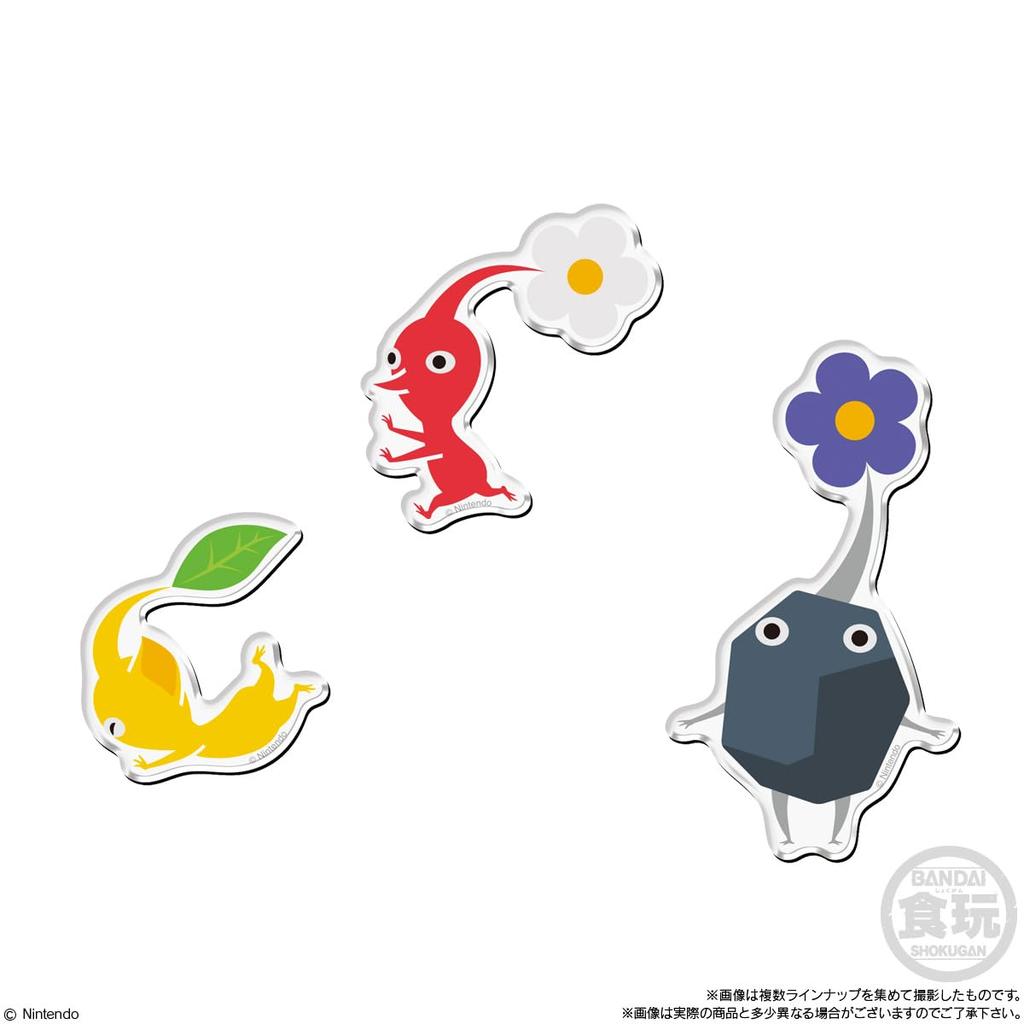 BANDAI [Resale] Pikmin Character Magnets (14 pieces) Candy Toys/Chewing Gum (Pikmin)