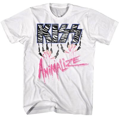 Kiss Animalize Pink Claws Men’s T Shirt Glam Metal Band Album Concert Tour Merch