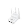 WiFi Repeater 5GHz 2.4GHz Dual Band Signal Extender WiFi Internet Booster with 4 Rotating High Gain Antennas White
