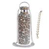 500/750/1000ml Diamond Thermos Bottle With 2pcs Chain Portable Rhinestone Water Bottle Double Wall Stainless Steel Thermal Flask