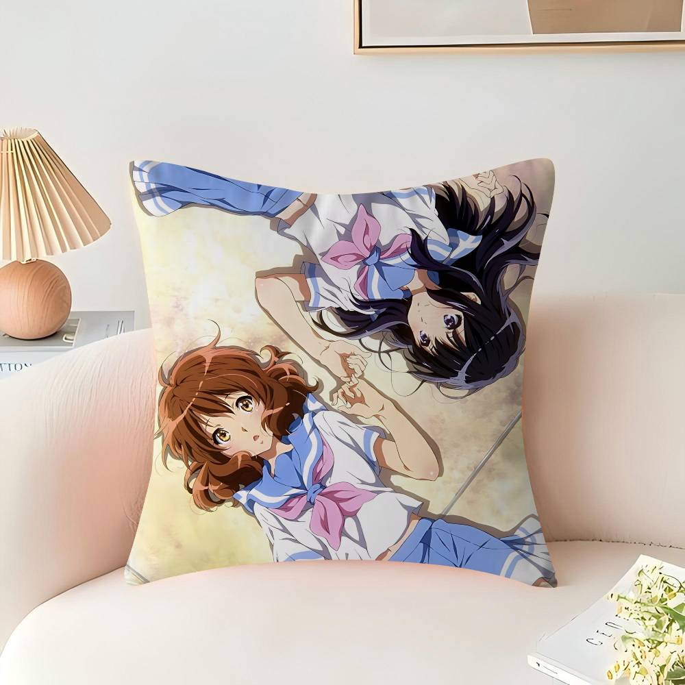 

Anime H-Hibike! Yufoniamu Stitch Lucky Dragon pillow cover sofa cushion cover home room decoration children gift 16x16Inch