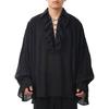 Vikingly Style Halloween Shirt Steampunks Gothic Blouse With Ruffled Sleeves Design For Men’s Costume