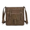 Vertical Women's Bag, Fashionable Shoulder Bag, European and American Retro Small Square Bag, Casual Travel Crossbody Bag