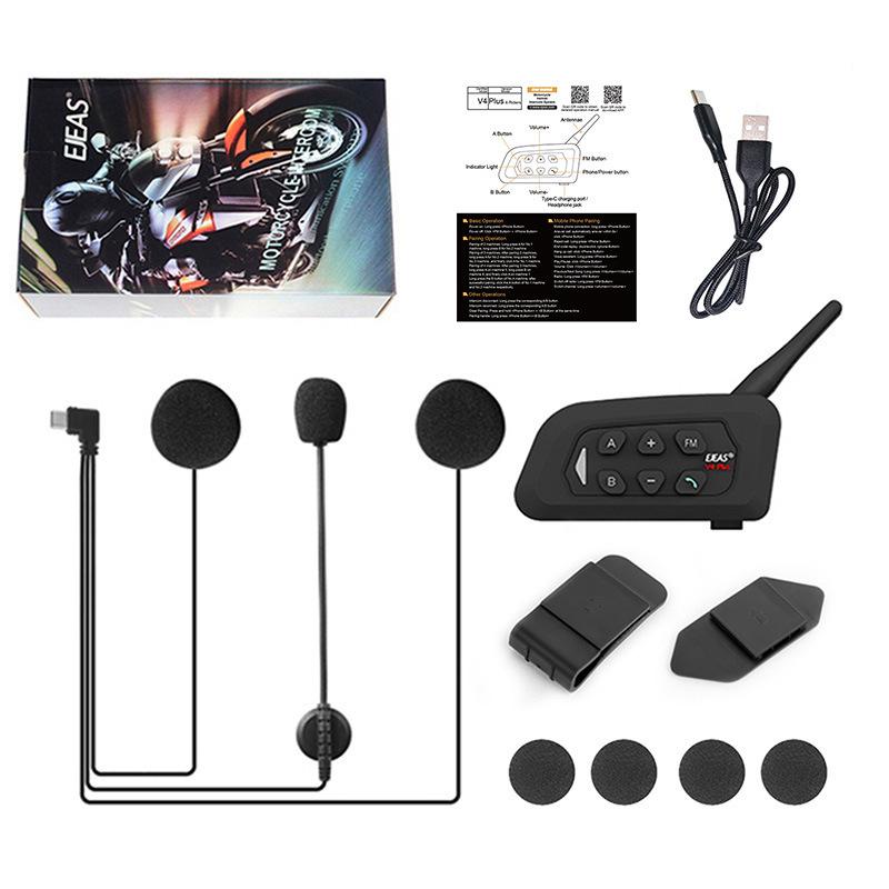 EJ-V6pro+ Motorcycle Helmet Bluetooth Headset Kit
