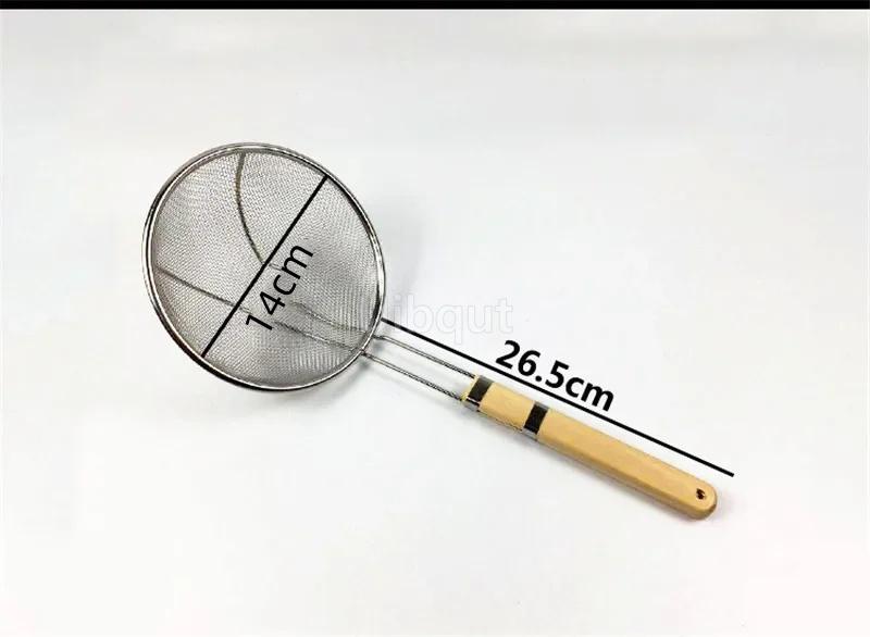 

big mesh Strainers Stainless Steel Colander Soup Skimmer chef Kitchen french fries fryer oil frying scoop noodles dumpling sieve