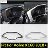 Dashboard Trument Panel Screen Frame Cover Trim Fit For Volvo XC60 2018 - 2024 ABS Matte / Carbon Fiber Accessories Interior