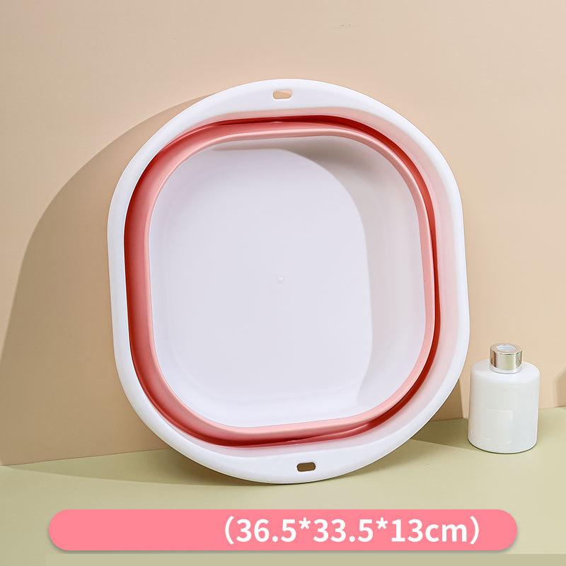 Polymer Folding Basins Handheld Wash Basins Folding Laundry Tub Adult Baby Bath Basin Restroom Culinary Accessories Wash Basin