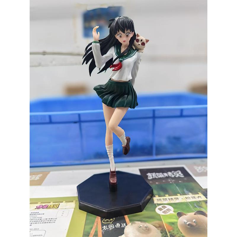 26Cm Inuyasha Action Figure Higurashi Kagome Figuras Manga Figurine Toys Collection Model Ornament Anime Peripheral Gift