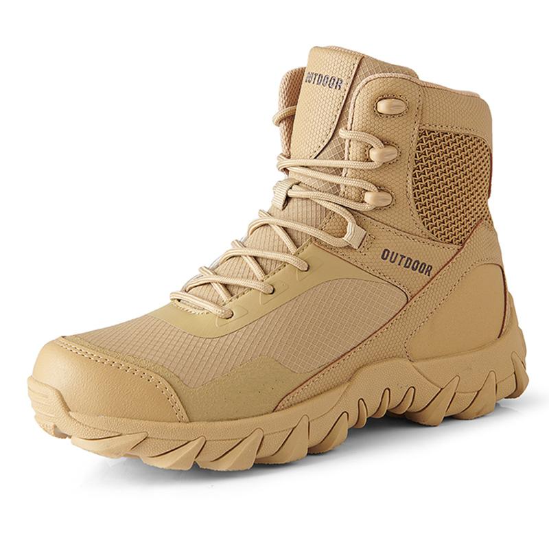 Tactical Boots Men Boots Special Force Desert Combat Boots Outdoor Hiking Boots Ankle Shoes Man Waterproof Work Safty Shoes