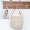 Woven Basket Imitation Rattan Storage Baskets Desktop Organizer Hanging Planter