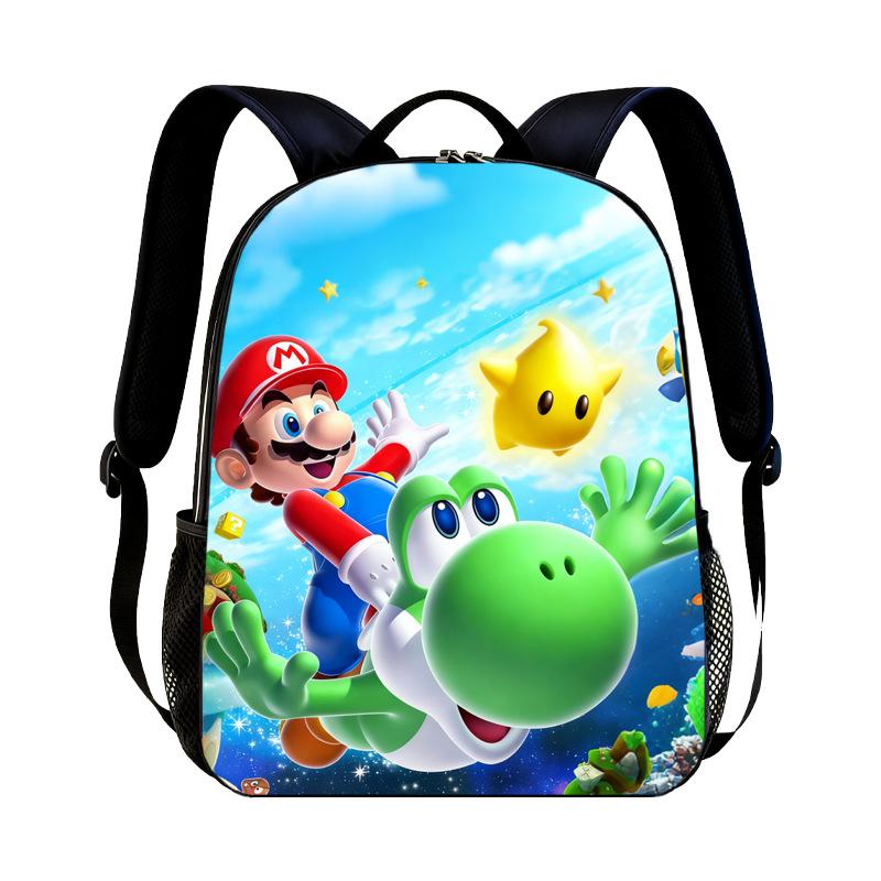 Νέο Σακίδιο Νηπιαγωγείου Super Mario Παιδικό με Εκτύπωση Mario Καθημερινό Casual Σακίδιο για Αγόρια Κορίτσια