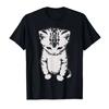 2026El Gato Sad Kitten Funny Meme Sad Crying Munchkin Cat Trendy T-shirt for Unisex Women Cotton T Shirts Short Sleeve Tops