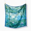 Famous Oil Painting Twill 100% Silk Scarf Fashion Bandana Women Scarf Wraps 53cm Square Scarves Hijab Head Scarf Neckerchief
