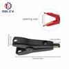 5PCS Insulated 5A Flat Crocodile Clip, 52mm LCR Kelvin Copper Brass Alligator Clamp, Cable Battery Metal Test Clips