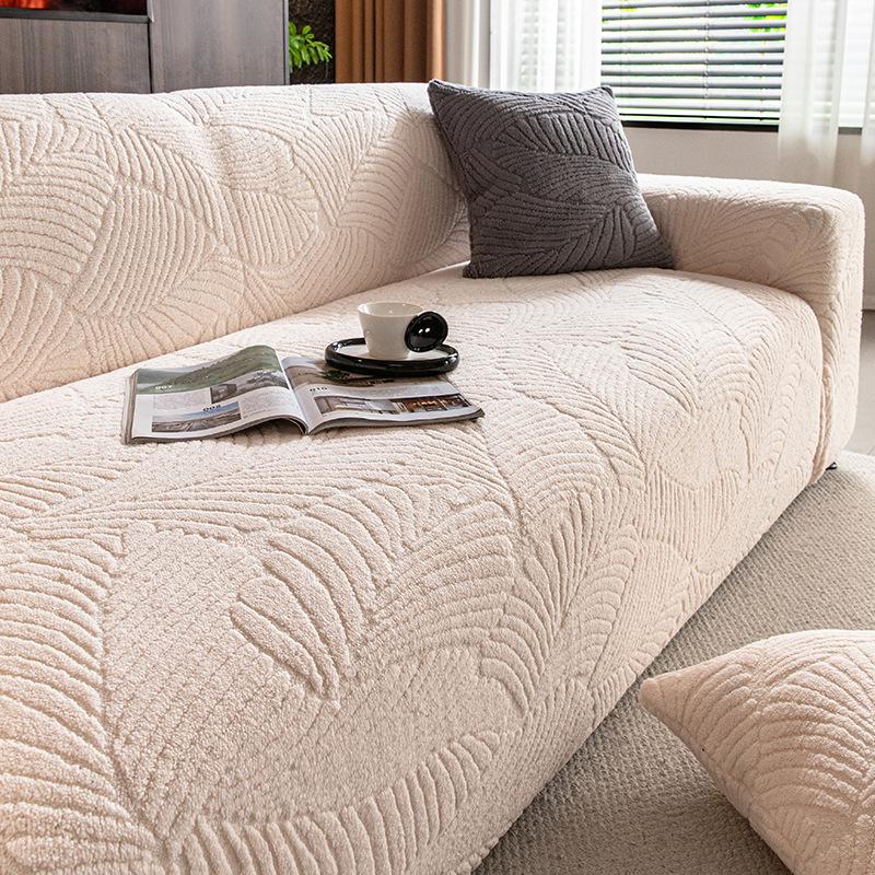 Simple Style Thick and Comfortable Velvet Sofa Cover New Autumn and Winter All Inclusive Universal Sofa Cover