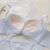 French Garden Lace Push-Up Wire-Free Bra Set for Small Busts